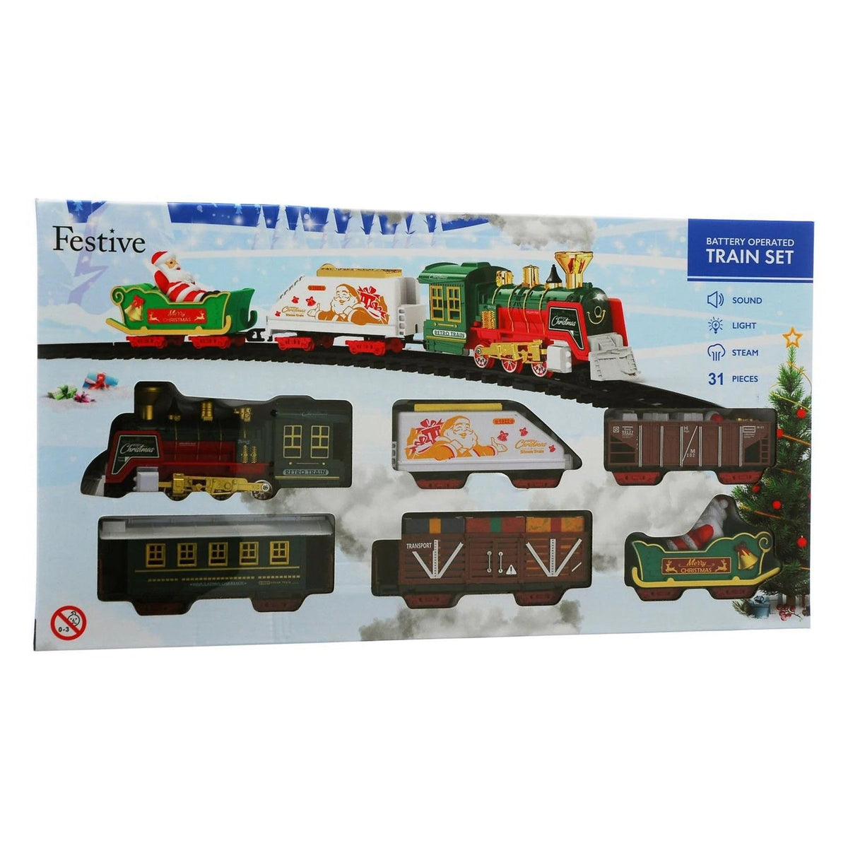 Christmas Train Set - 31 Pieces