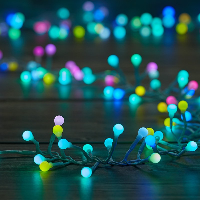 250 Ball Cluster Lights - [Multi-Coloured]