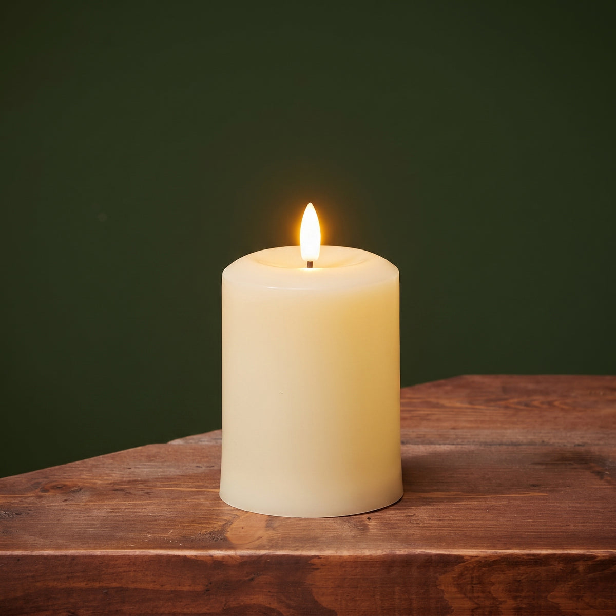 Smart Garden 13cm Faux Flame Pillar Candle