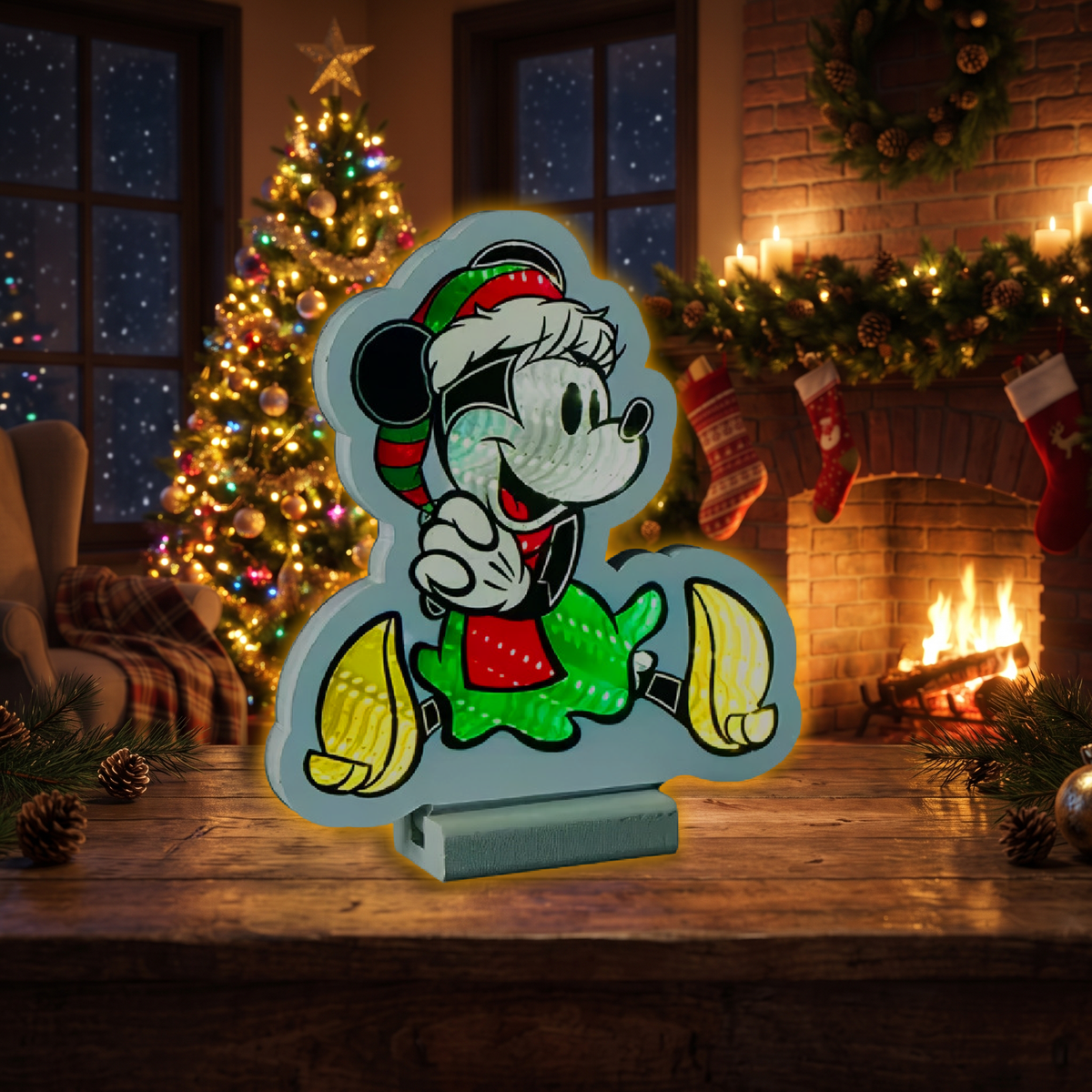 Disney® Classic Sitting Minnie Mouse Infinity Christmas Light - 20cm