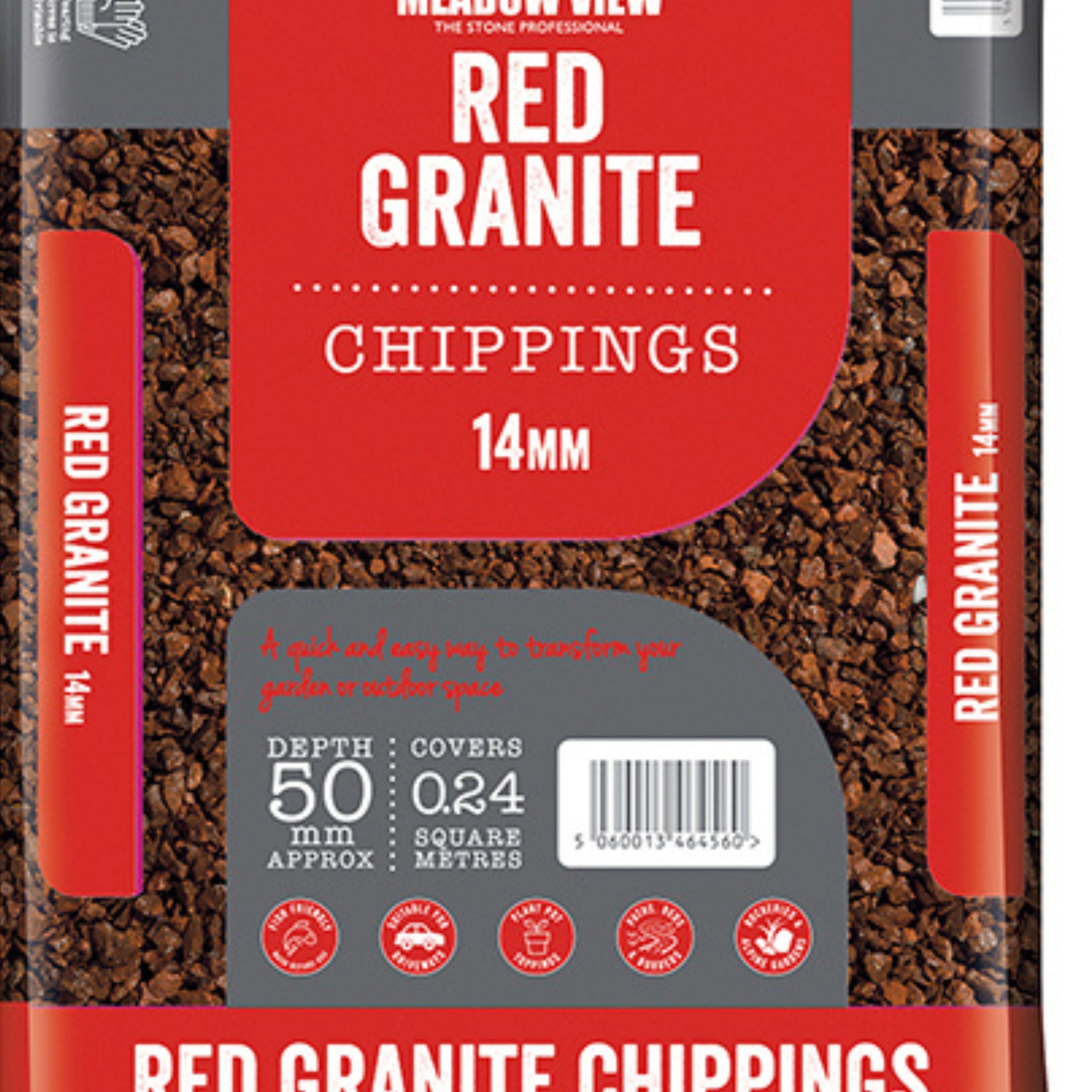 Red Granite Chippings 14mm