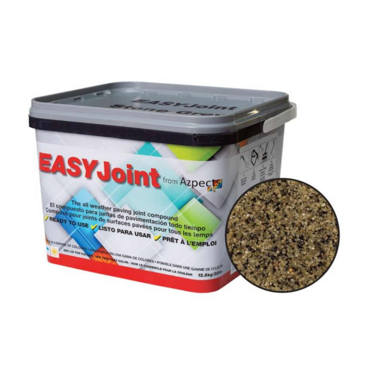 Azpects EASY Joint Paving Jointing Compound 12.5kg – Stone Grey