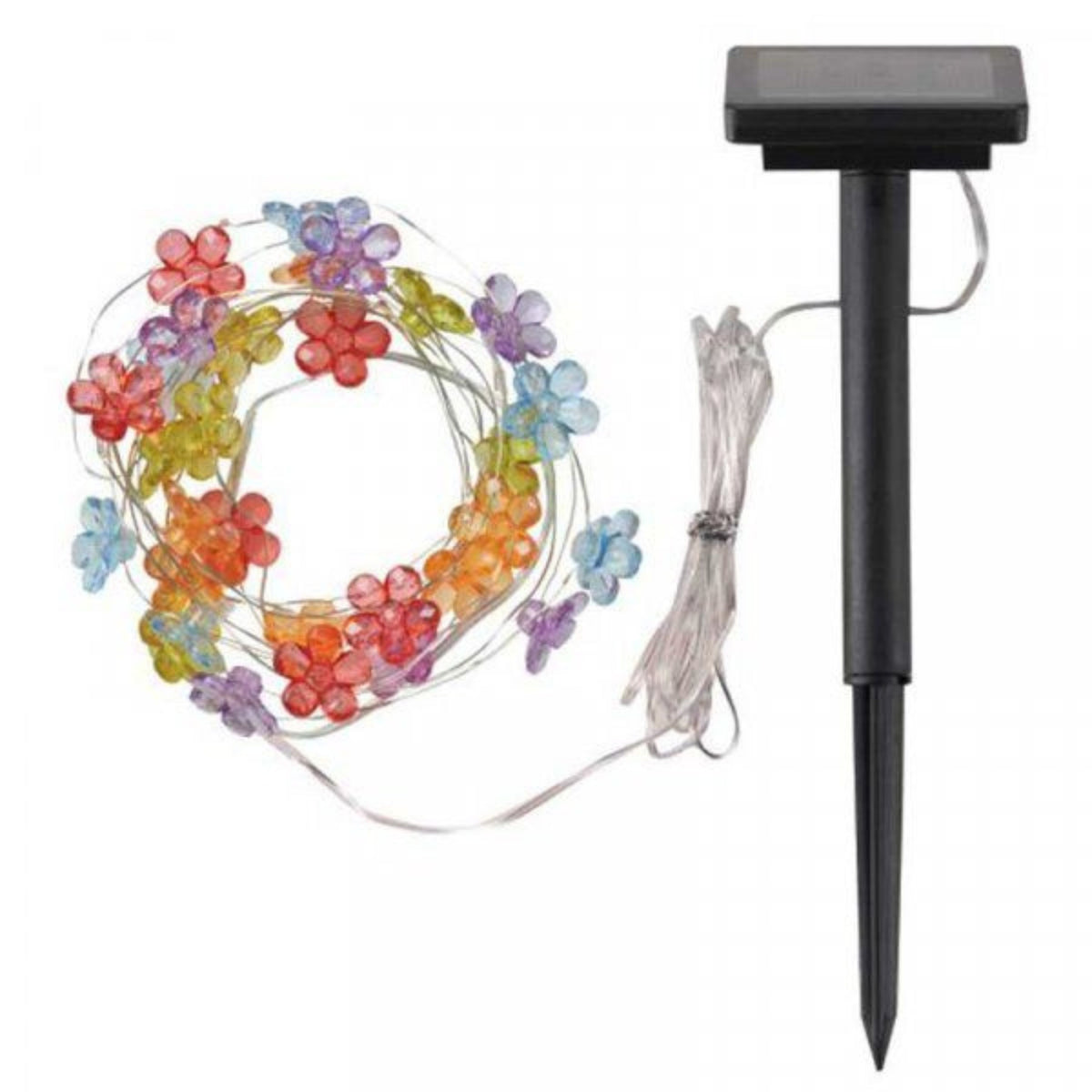 Firefly Craft String Light 30 Flower Firefly Solar String Lights | Multi-Coloured Garden LEDs ...
