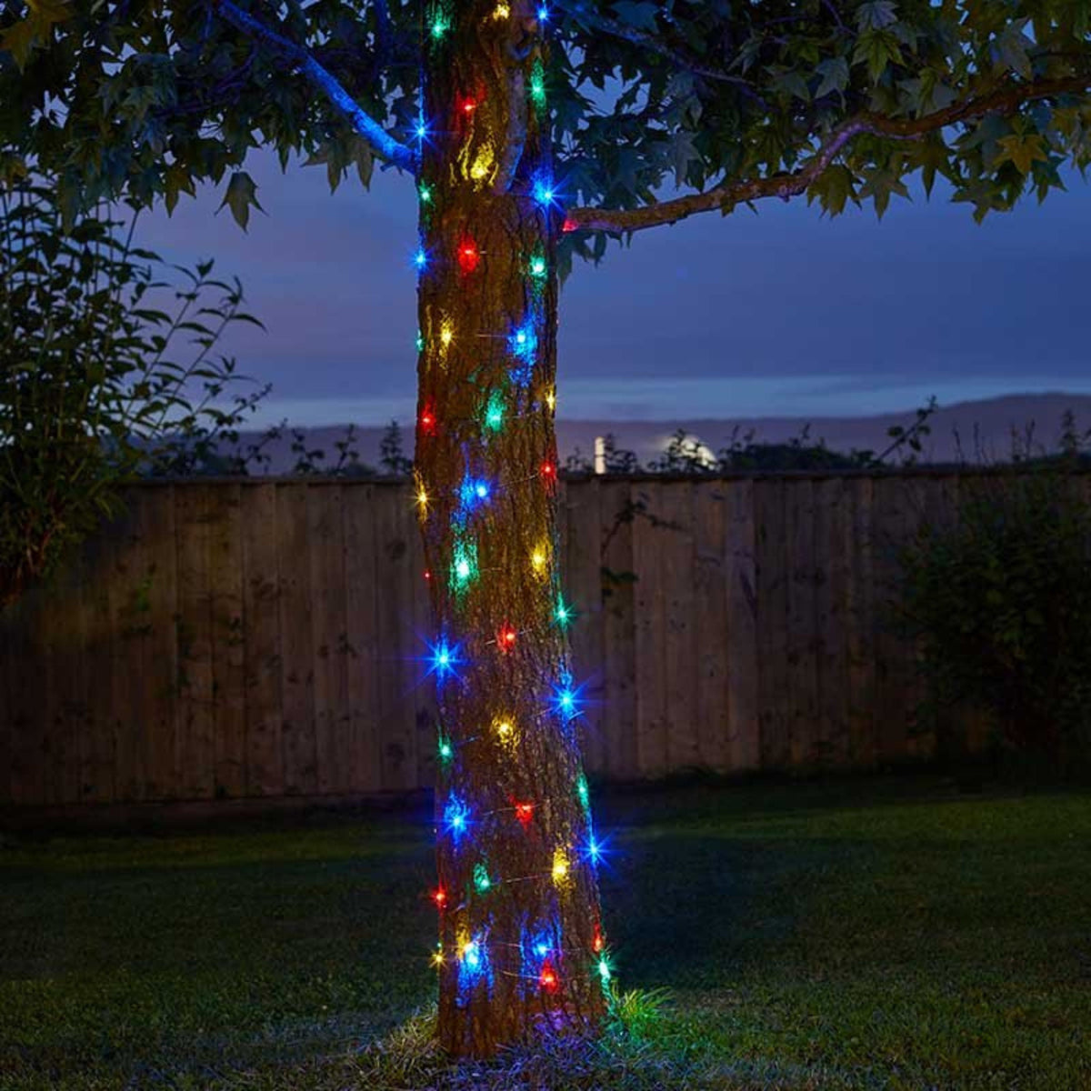 100 Multi Coloured Firefly Solar String Lights