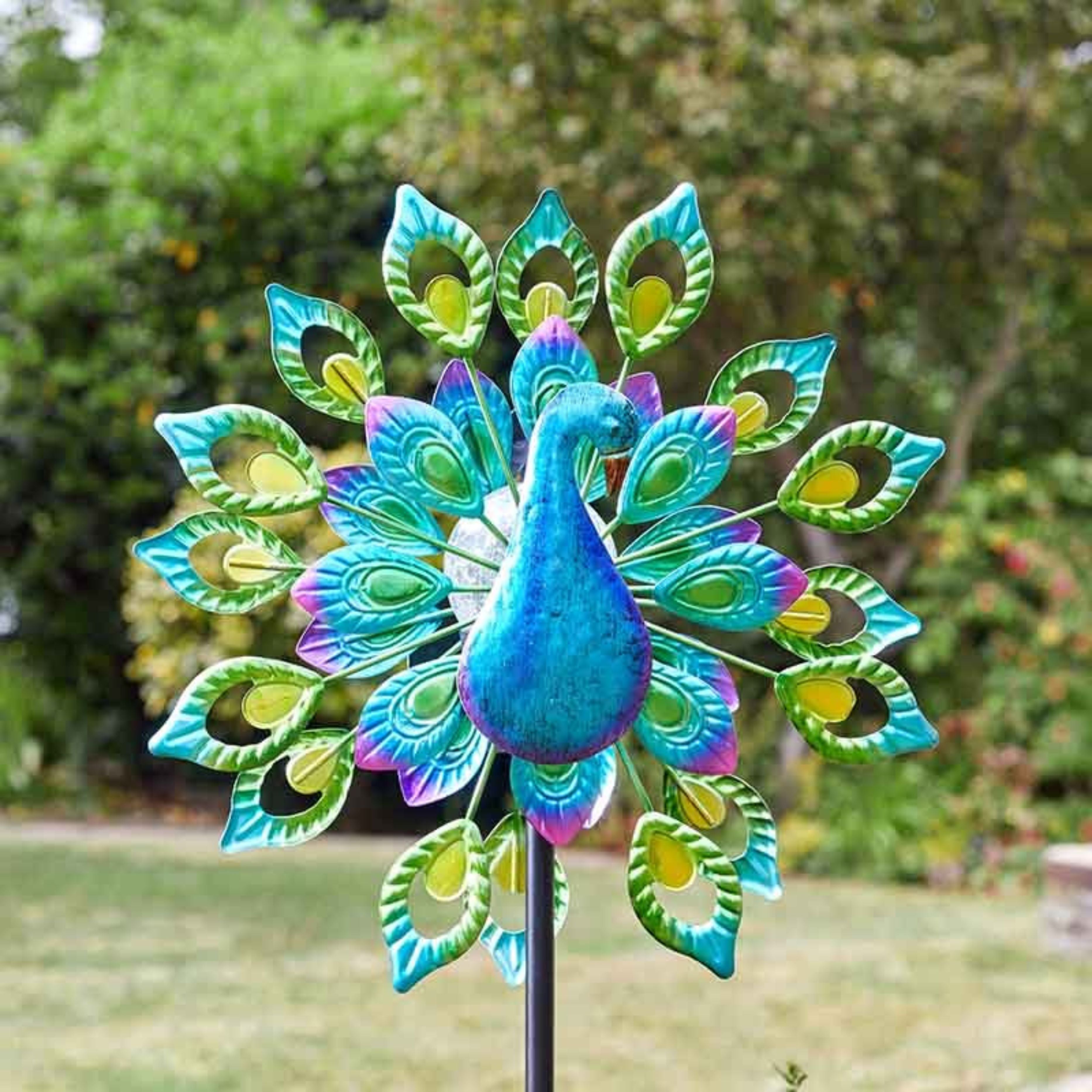 Peacock Solar Wind Spinner