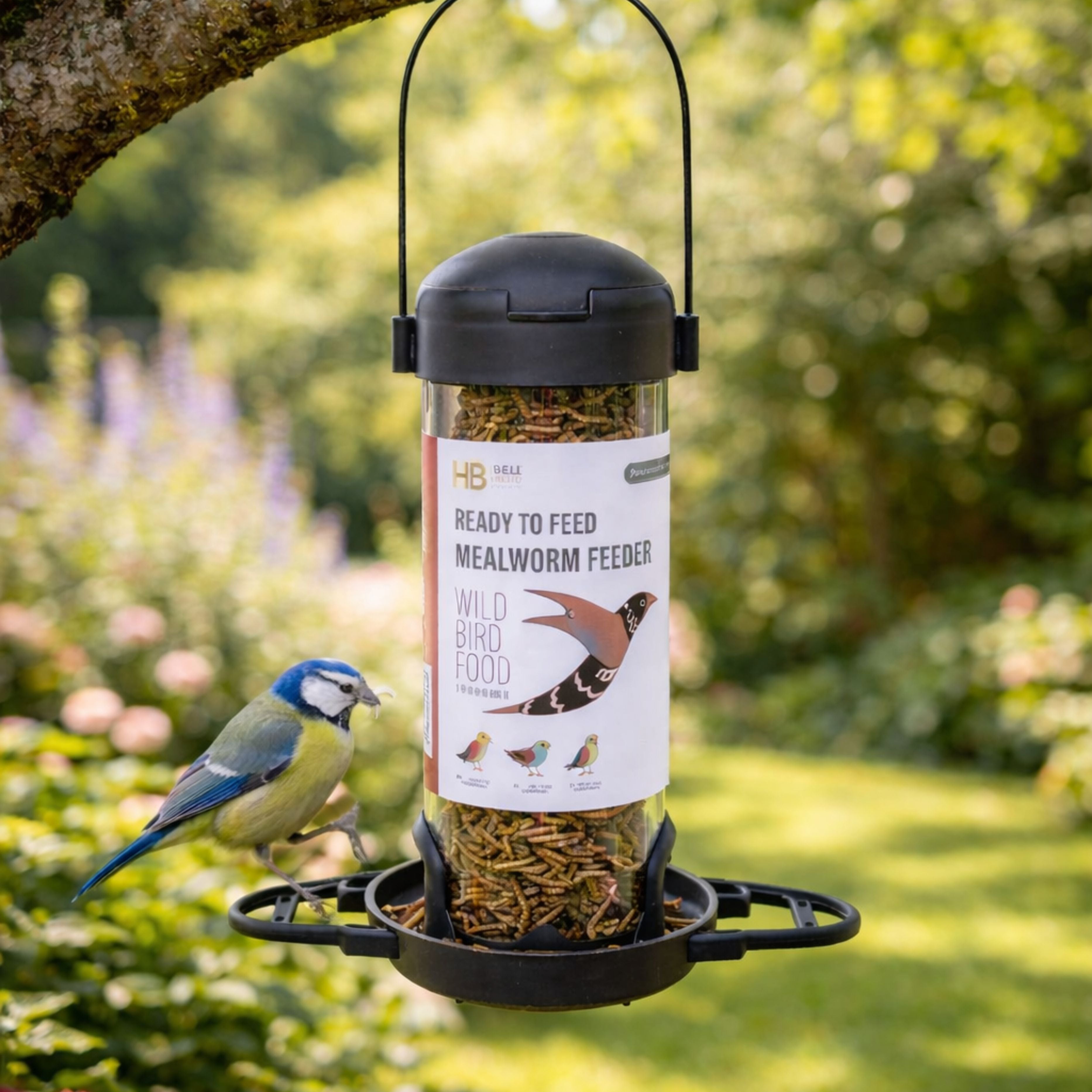 Henry Bell Mealworm Feeder – Pre-Filled Essentials Bird Feeder