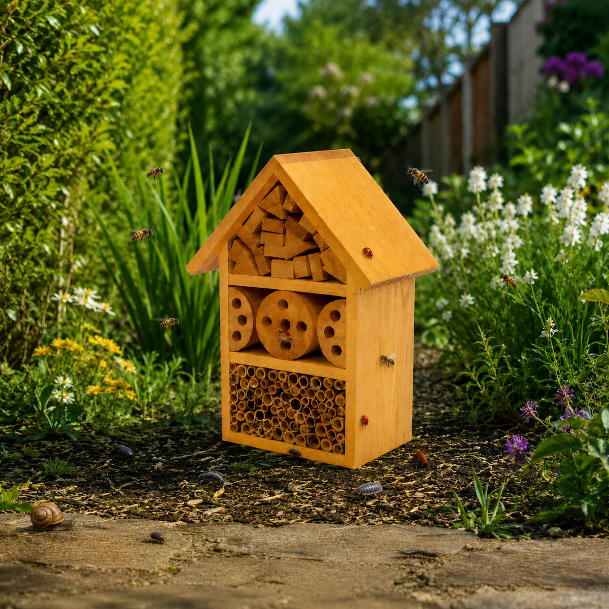 Henry Bell Insect House – Wooden Wildlife Bug Hotel