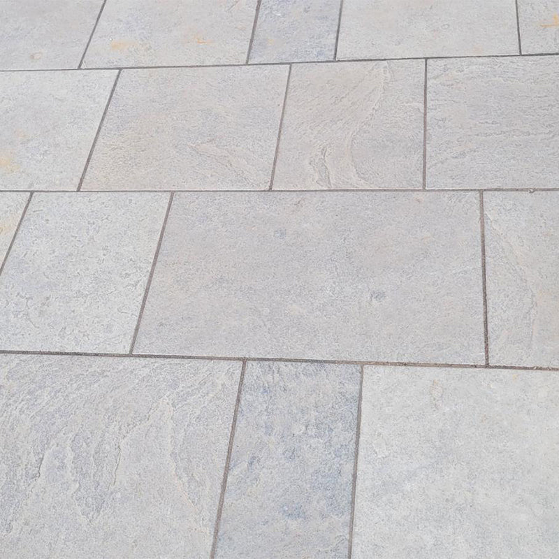 Brushed Steel Limestone 600mm x 300mm