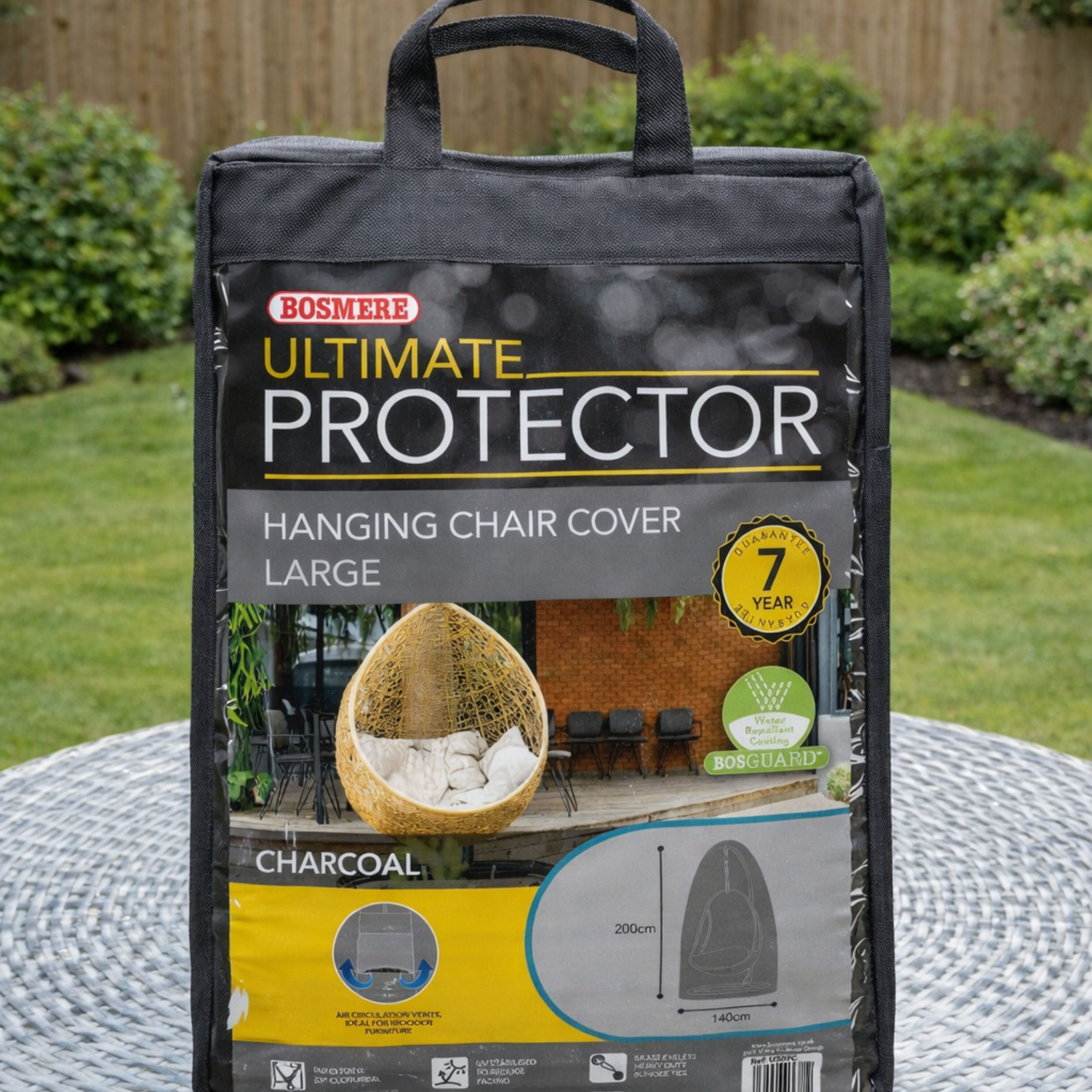 Ultimate Protector Hanging Chair  Large Charcoal Cover