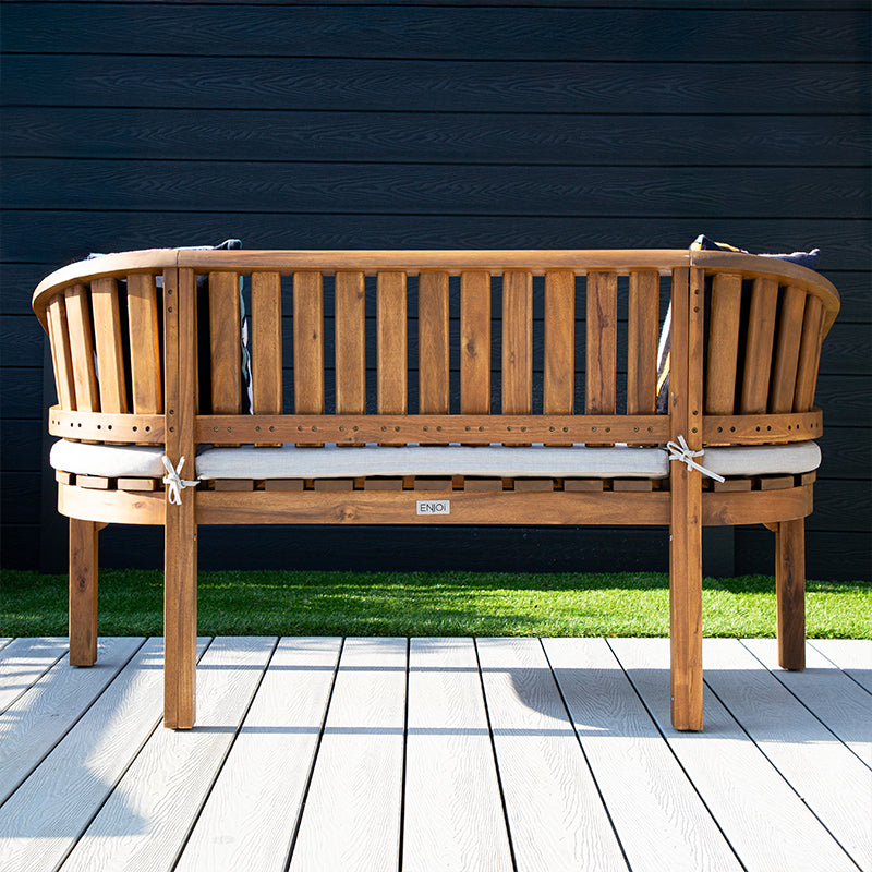 ENJOi Heritage Acacia Bench with Cushion
