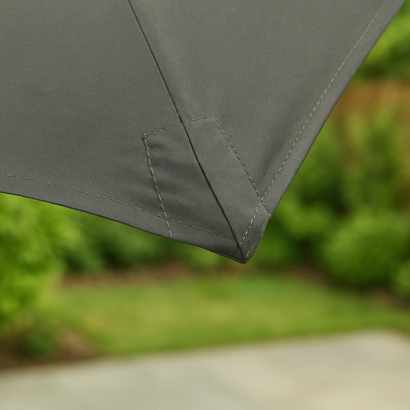 ENJOi Royal Round Aluminium 2.7m Grey Parasol