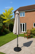 ENJOi Royal Round Aluminium 2.7m Taupe Parasol
