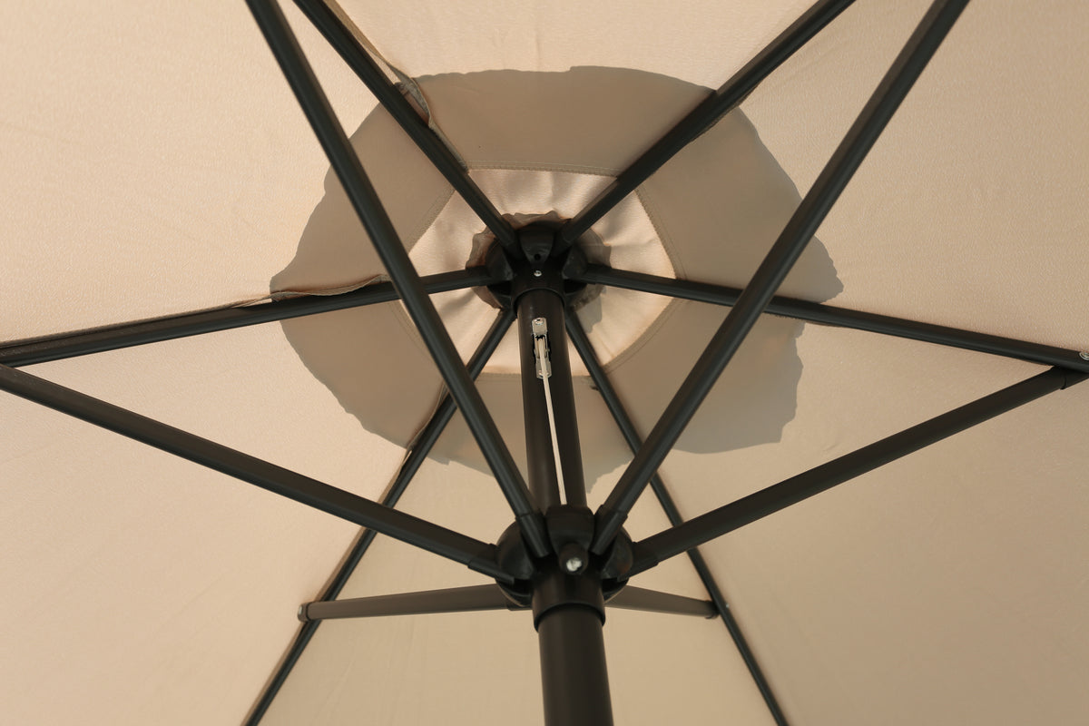 ENJOi Royal Round Aluminium 2.7m Taupe Parasol