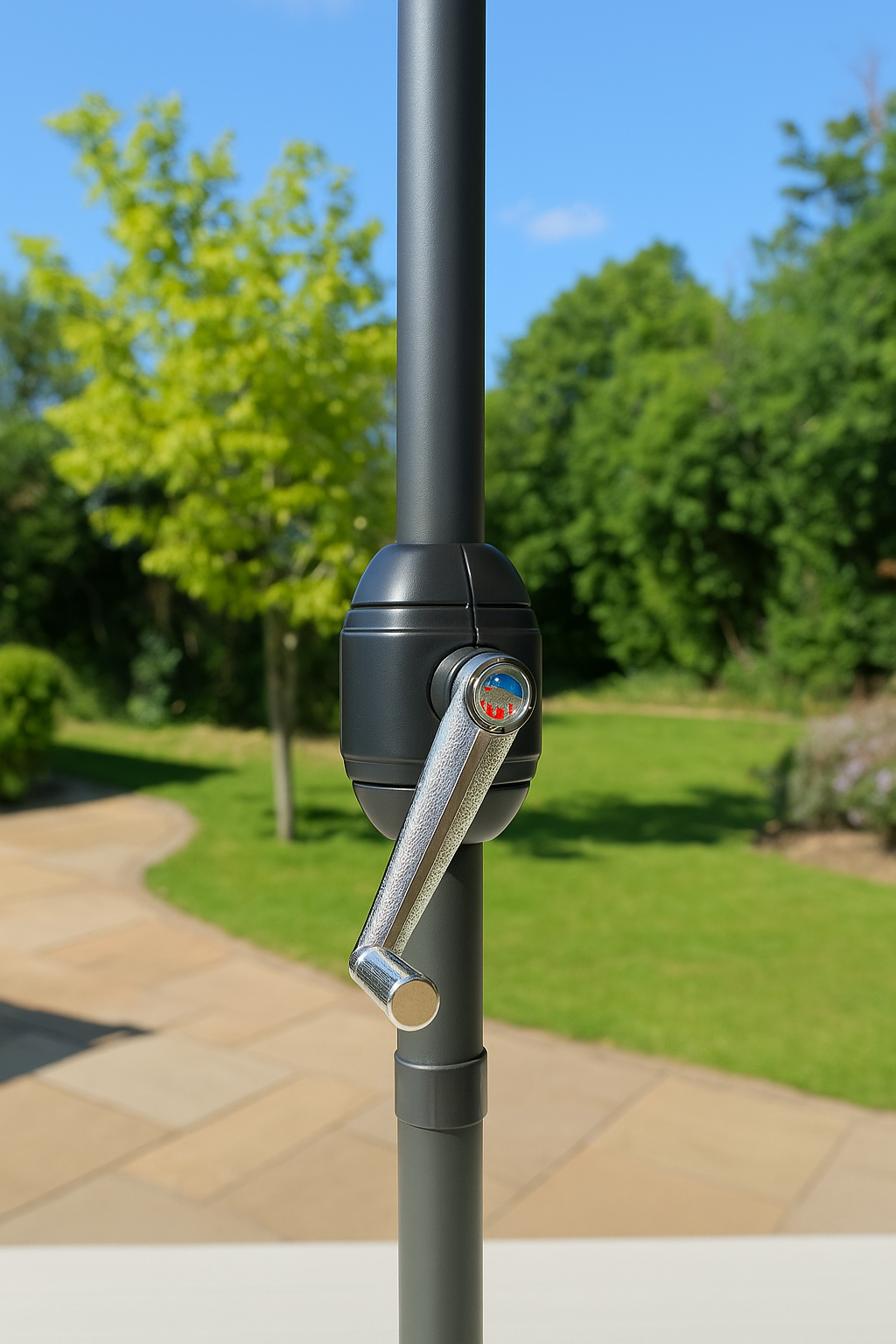 ENJOi Royal Round Aluminium 2.7m Taupe Parasol