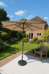 ENJOi Royal Round Aluminium 3m Taupe Parasol