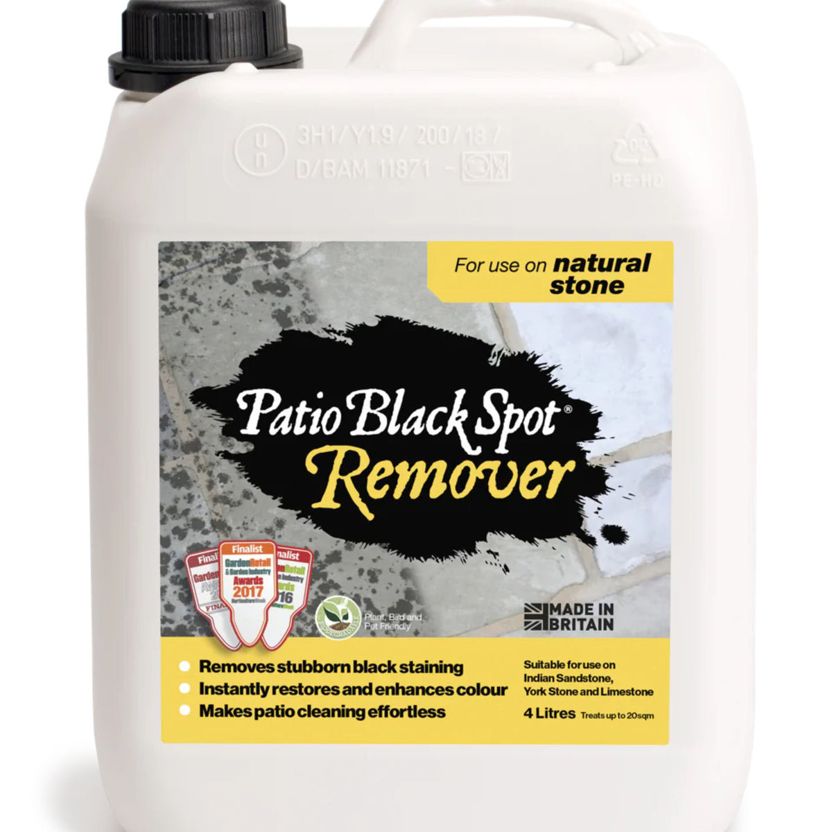 Patio Black Spot Remover Natural Stone 4L