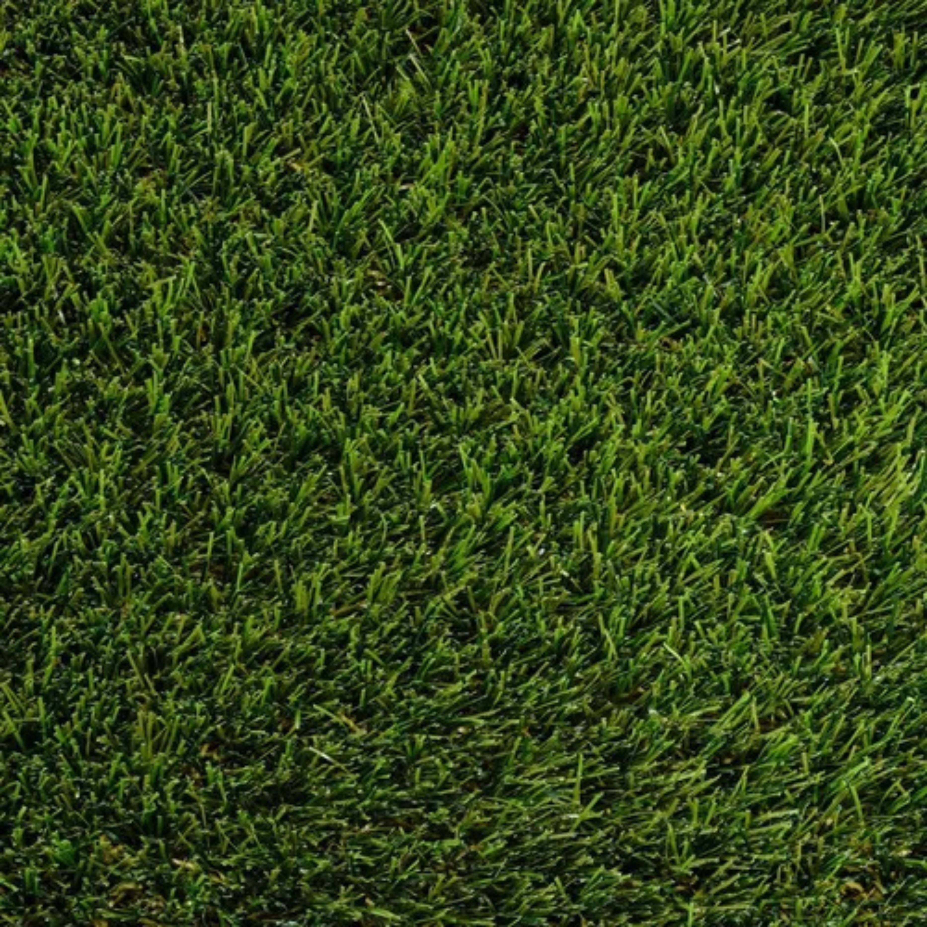 Close-up of artificial grass with a green color