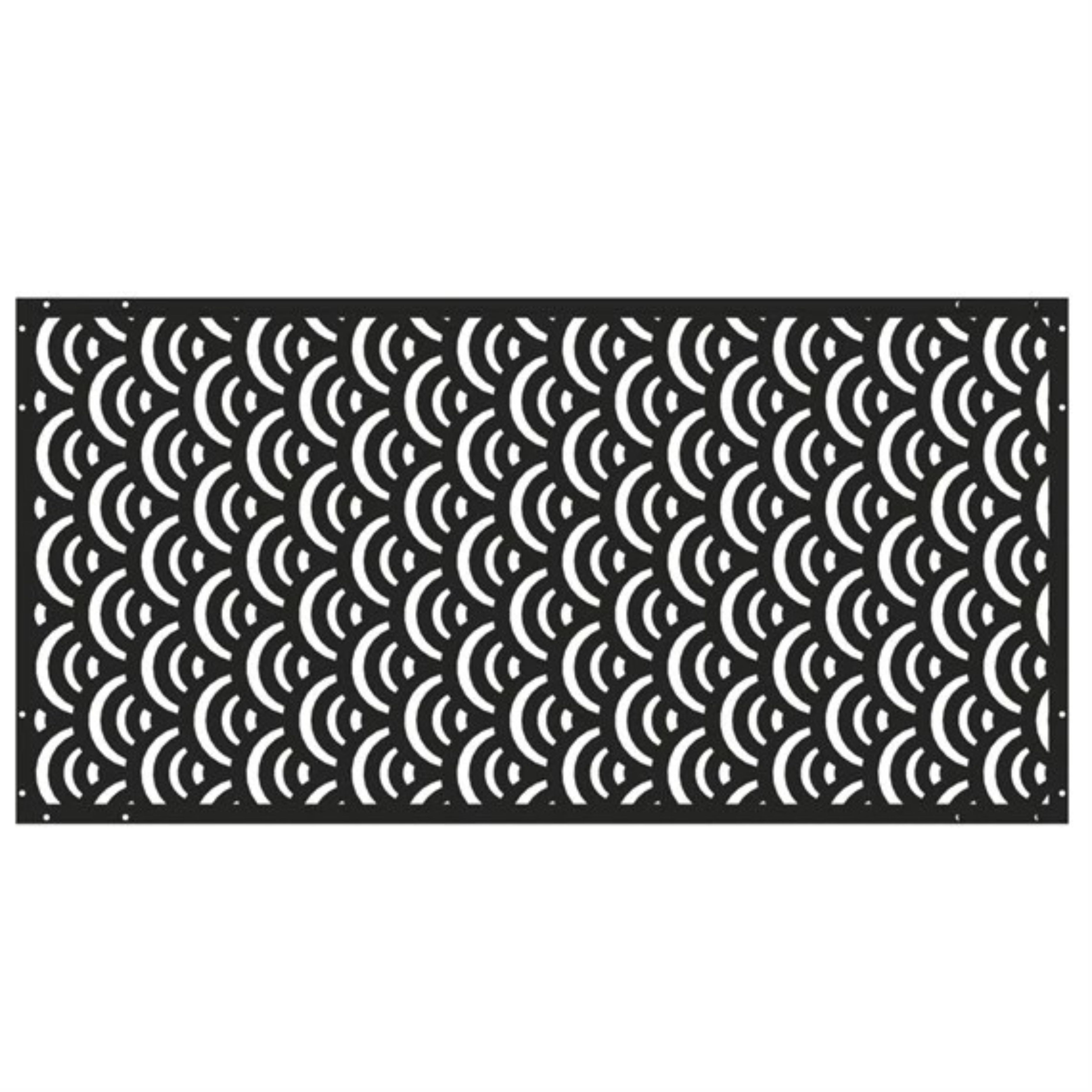 Modern Wave Garden Screen