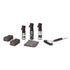 Set of cleaning tools including spray bottles, a brush, and cloths for Weber Cleaning Kit For Charcoal Grills