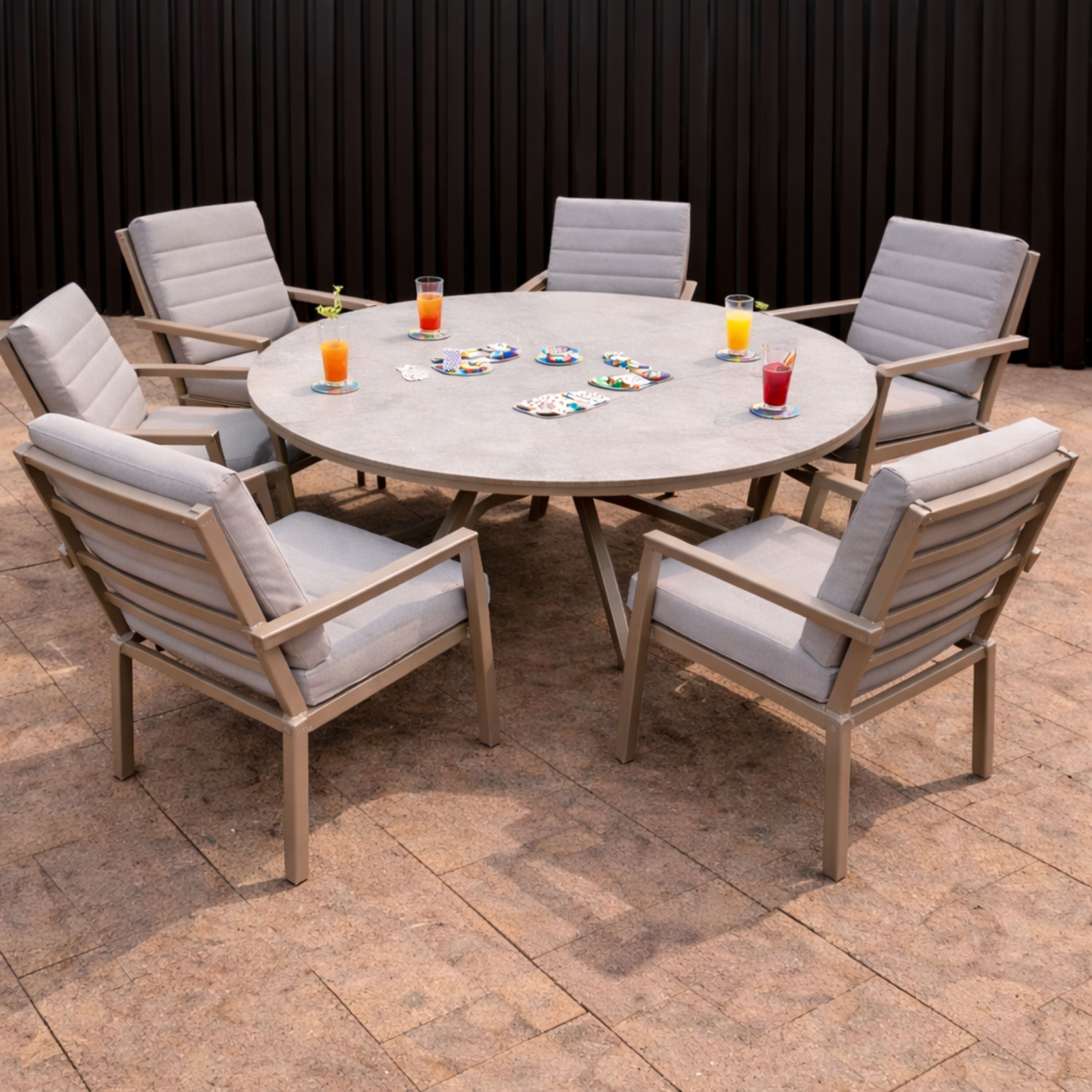 ENJOi Havanna 6 Seat Dining Set Natural