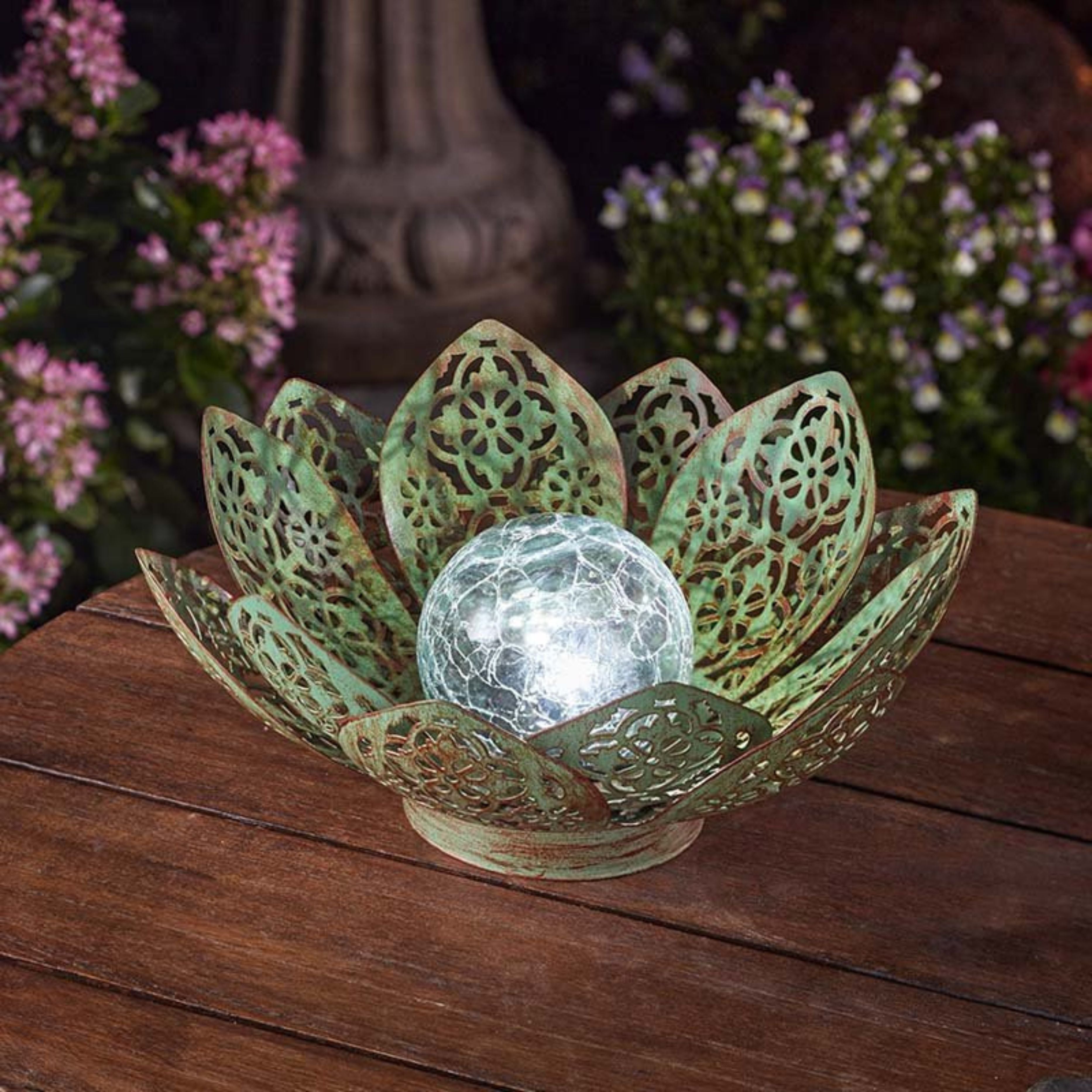 Damasque Solar Lotus - Verdigris