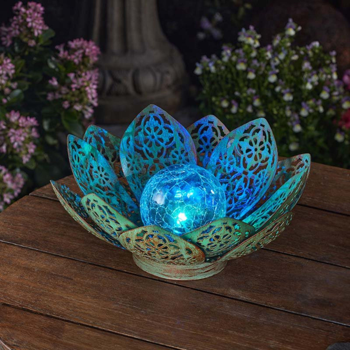 Damasque Solar Lotus - Verdigris