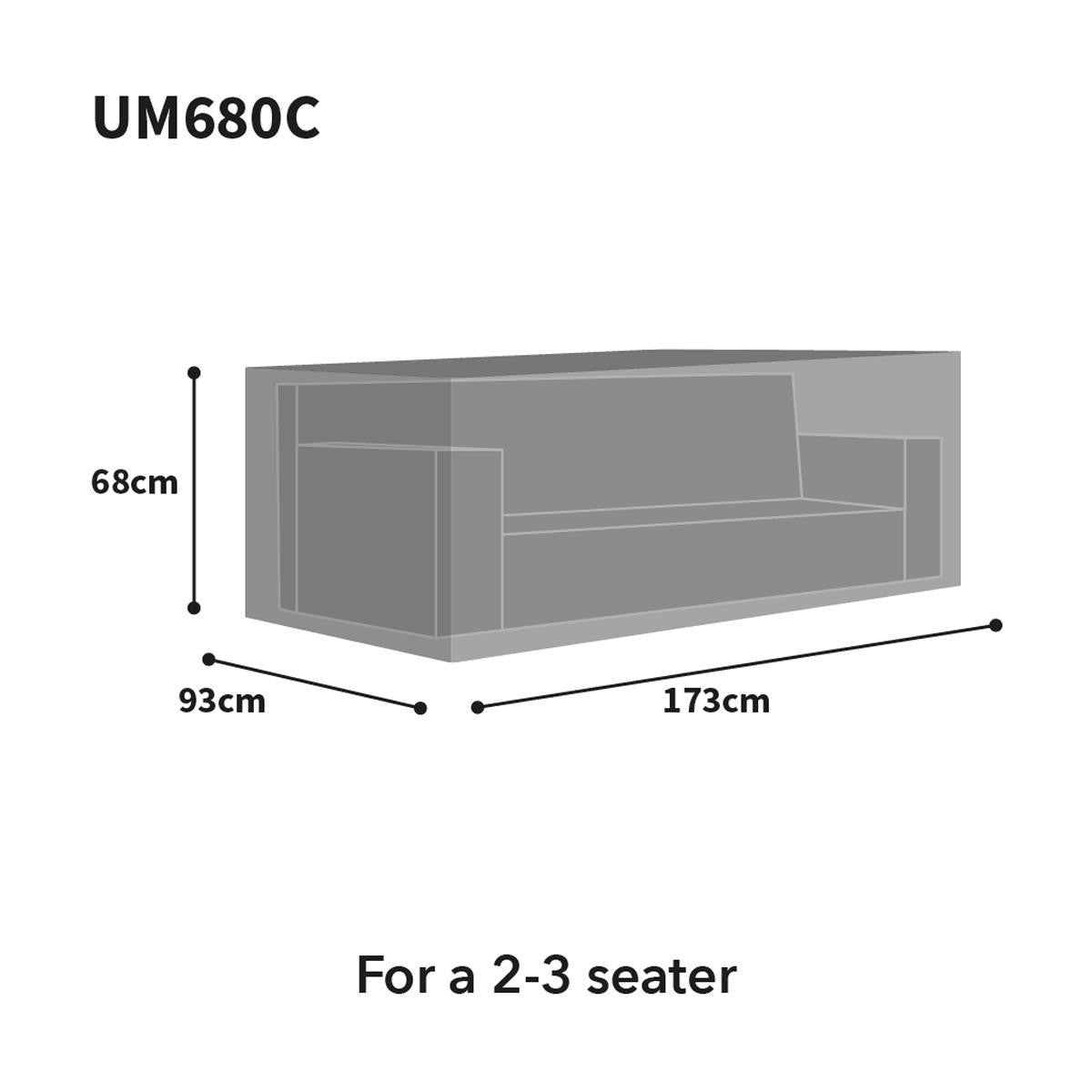 Bosmere Ultimate Protector 2-3 Seater Sofa Cover - Charcoal - UM680C