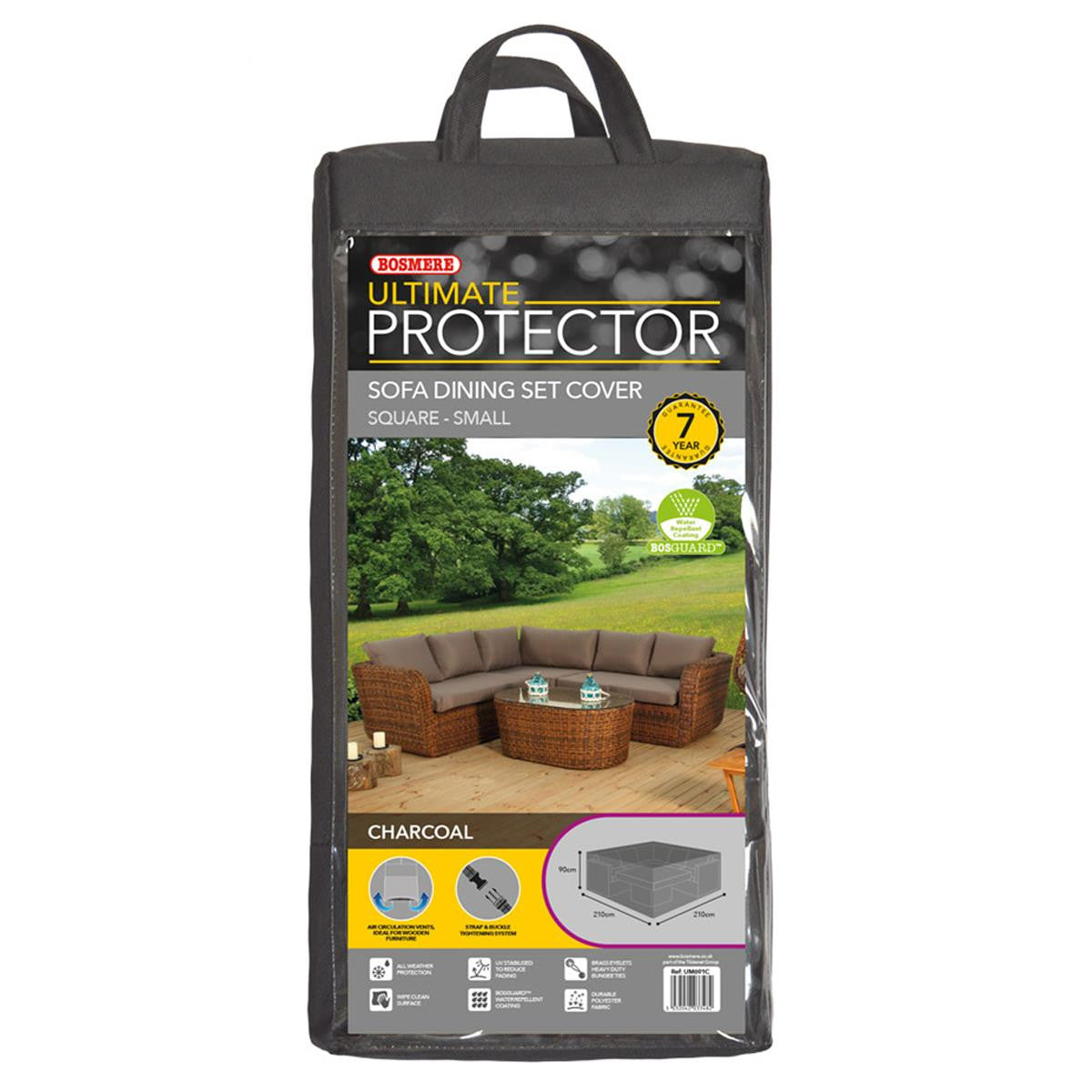 Bosmere Ultimate Protector Modular Corner Sofa & Dining Set Cover - Charcoal - UM691C