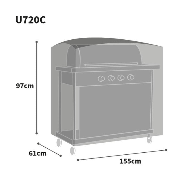 Bosmere Ultimate Protector Super Grill BBQ Cover - Charcoal - U720C