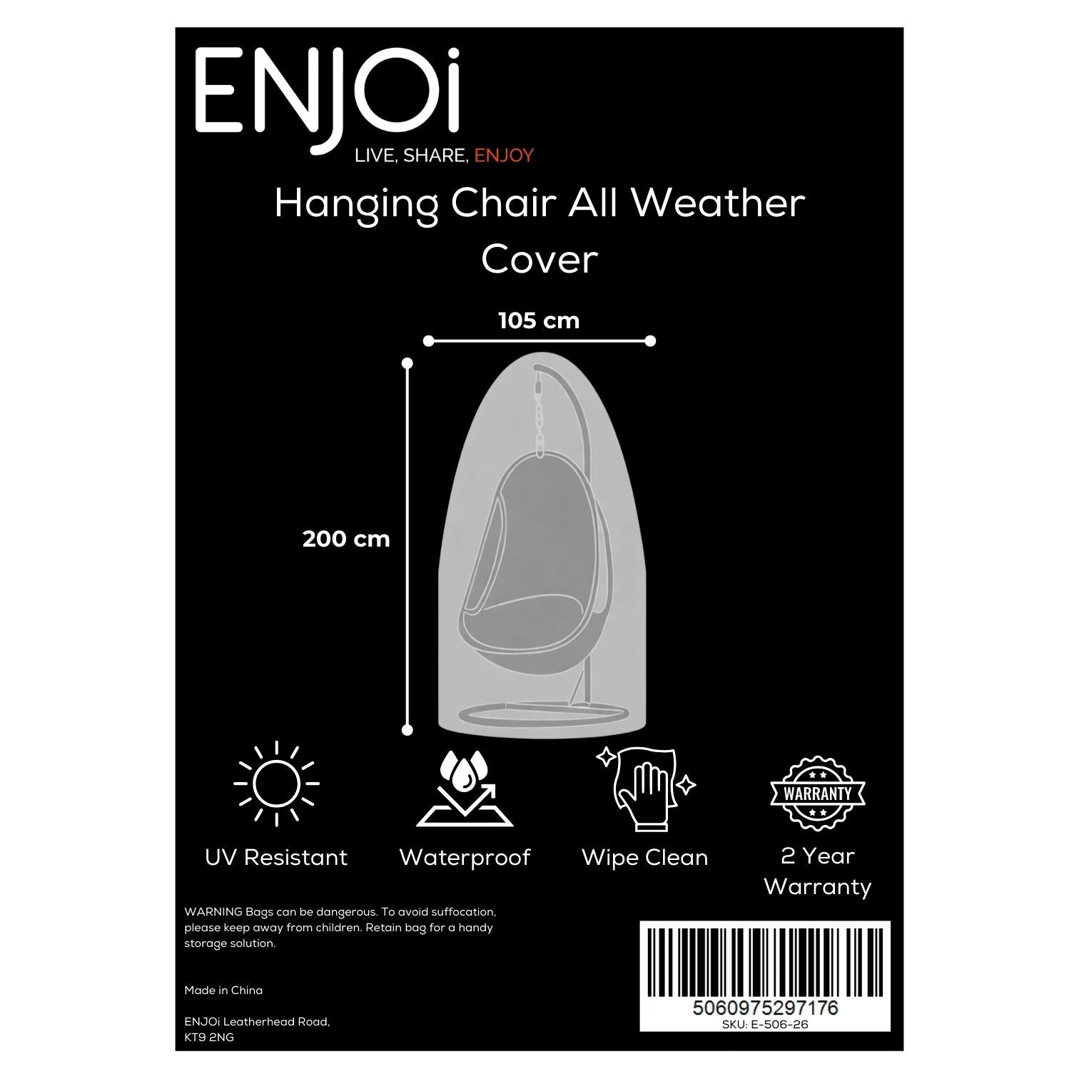Hanging Chair All Weather Cover