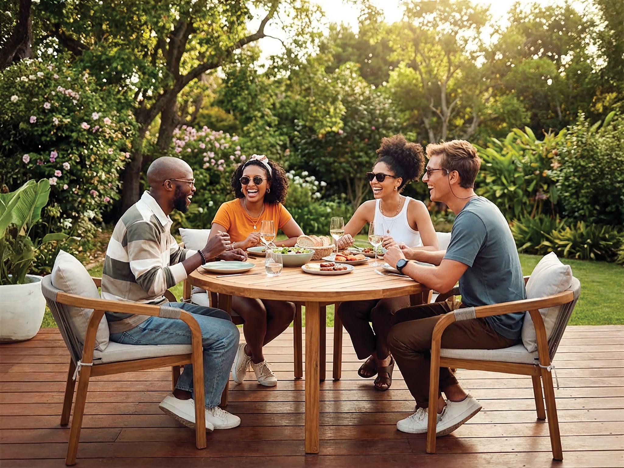 ENJOi Hanoi 4 Seat Dining Set