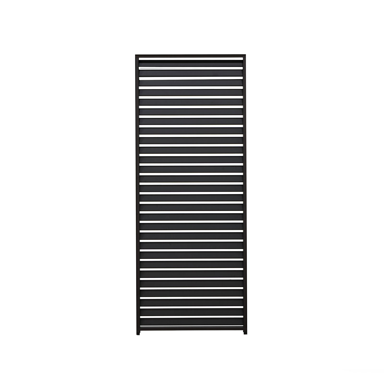 ENJOi Leo Fixed Horizontal Louvre Side Panel Anthracite Grey - 1m