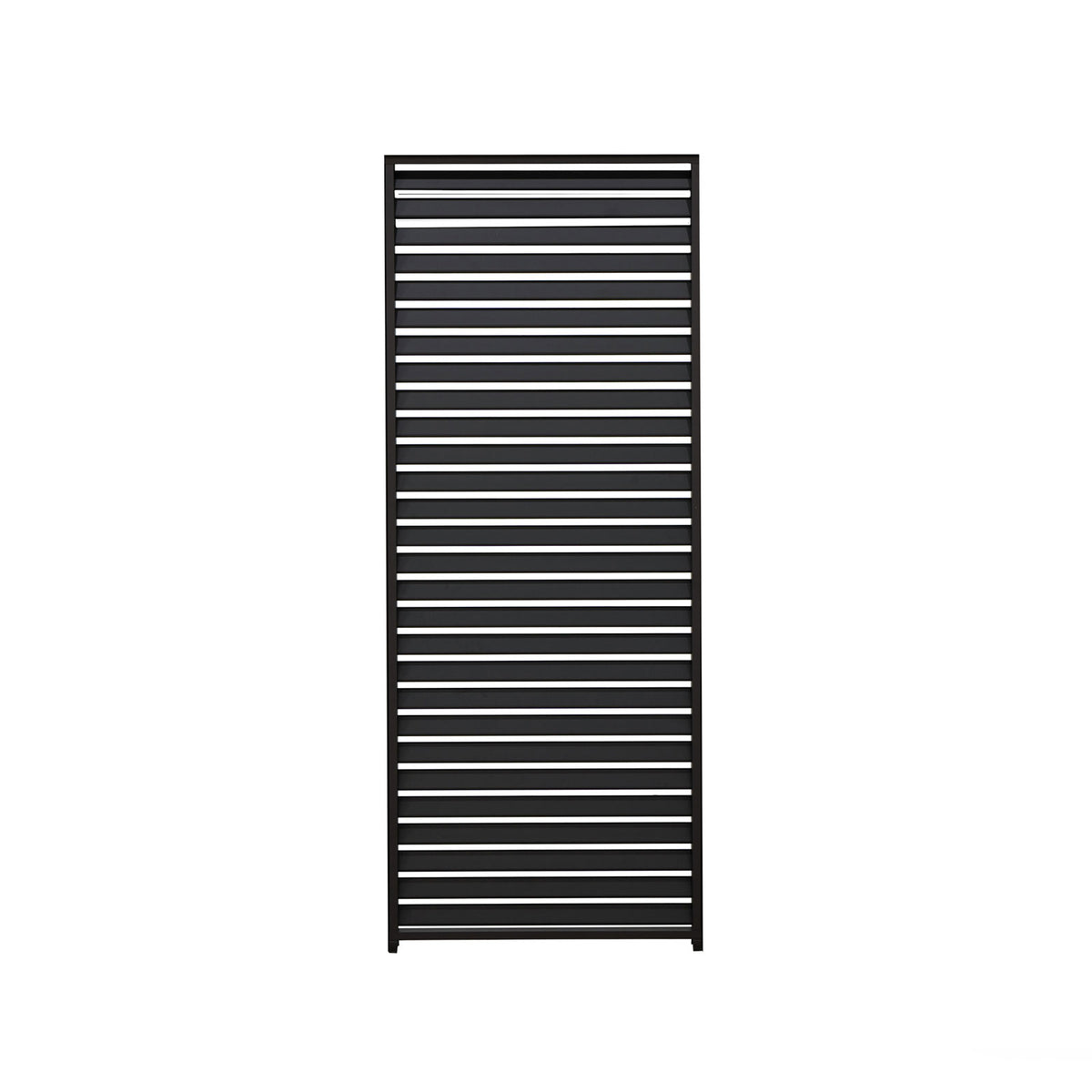 ENJOi Leo Fixed Horizontal Louvre Side Panel Anthracite Grey - 1m