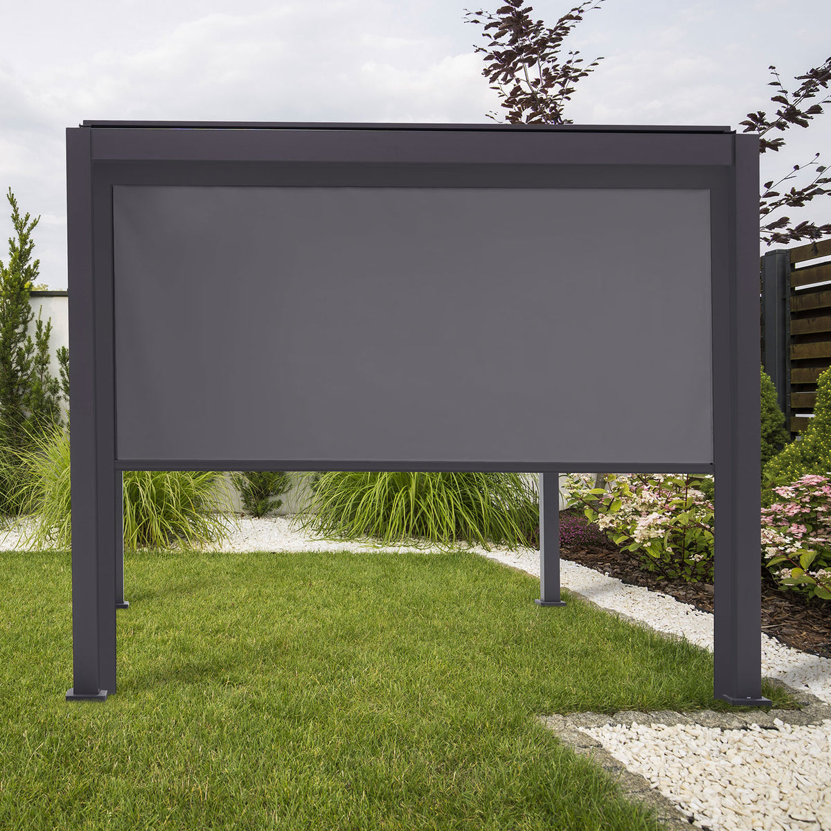ENJOi Leo Pull Down Privacy Screen Anthracite Grey - 3m