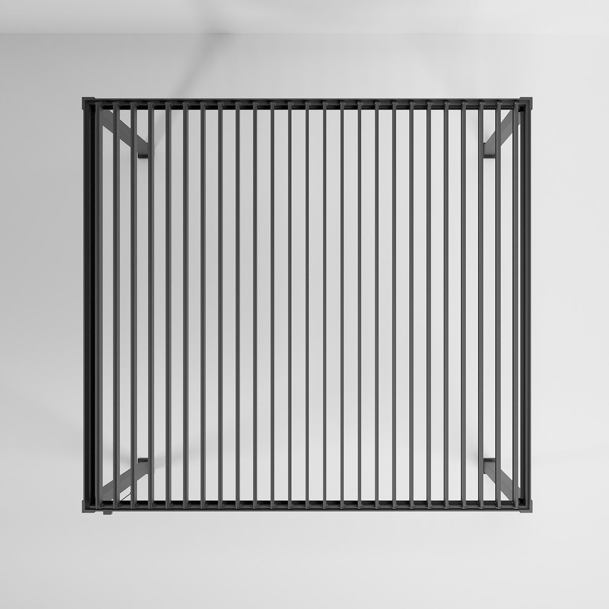 ENJOi Leo Aluminium Rectangular Pergola Anthracite Grey - 4m x 3.6m