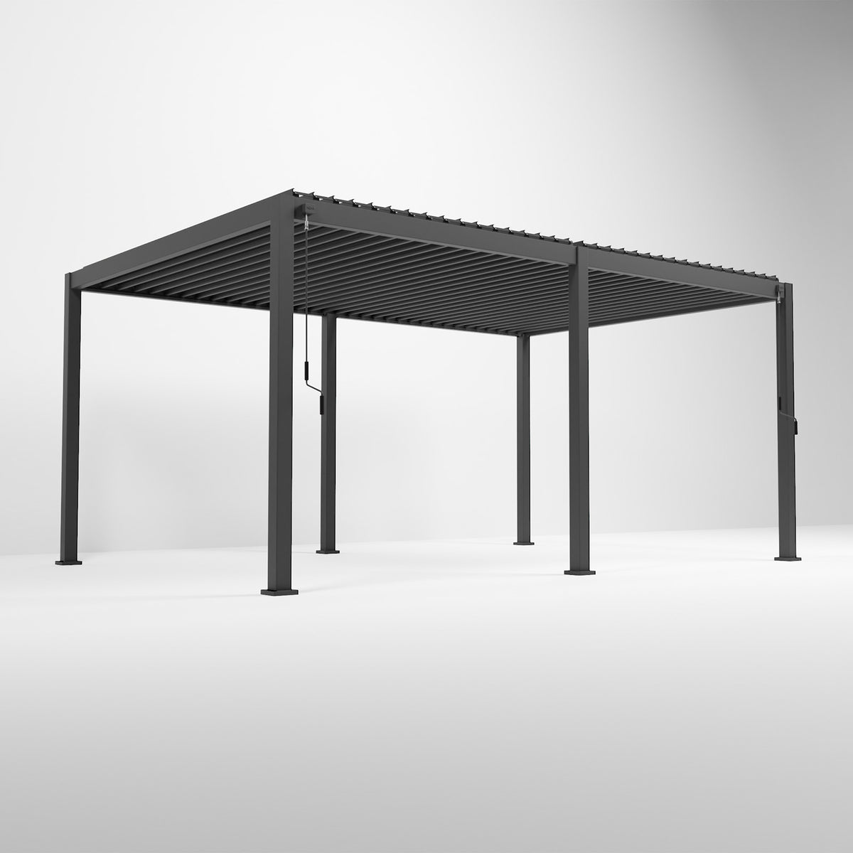 ENJOi Leo Aluminium Rectangular Pergola Anthracite Grey - 5.3m x 3m