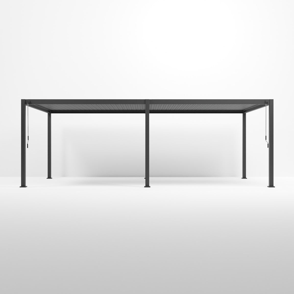 ENJOi Leo Aluminium Rectangular Pergola Anthracite Grey - 7.2m x 3.6m