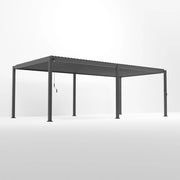 ENJOi Leo Aluminium Rectangular Pergola Anthracite Grey - 8m x 3.6m