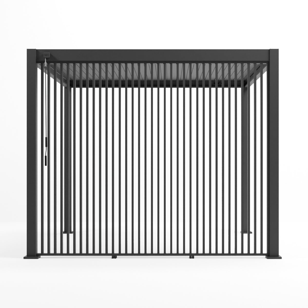 ENJOi Leo Fixed Vertical Louvre Side Panel Anthracite Grey - 1.2m