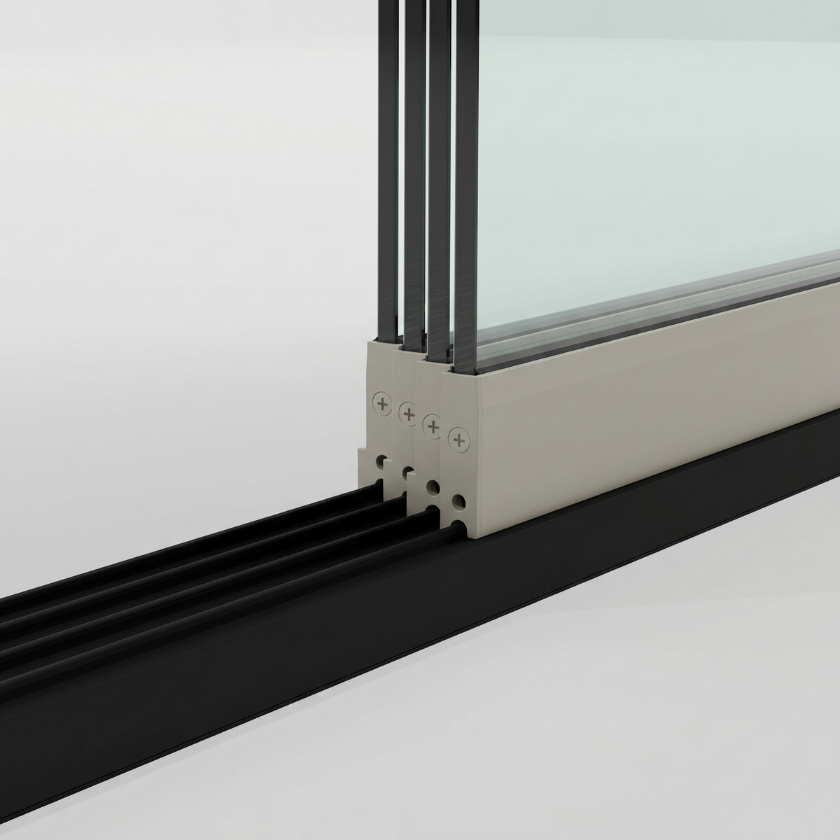 ENJOi Leo Glass Sliding Doors Pebble/Glass - 3.6m