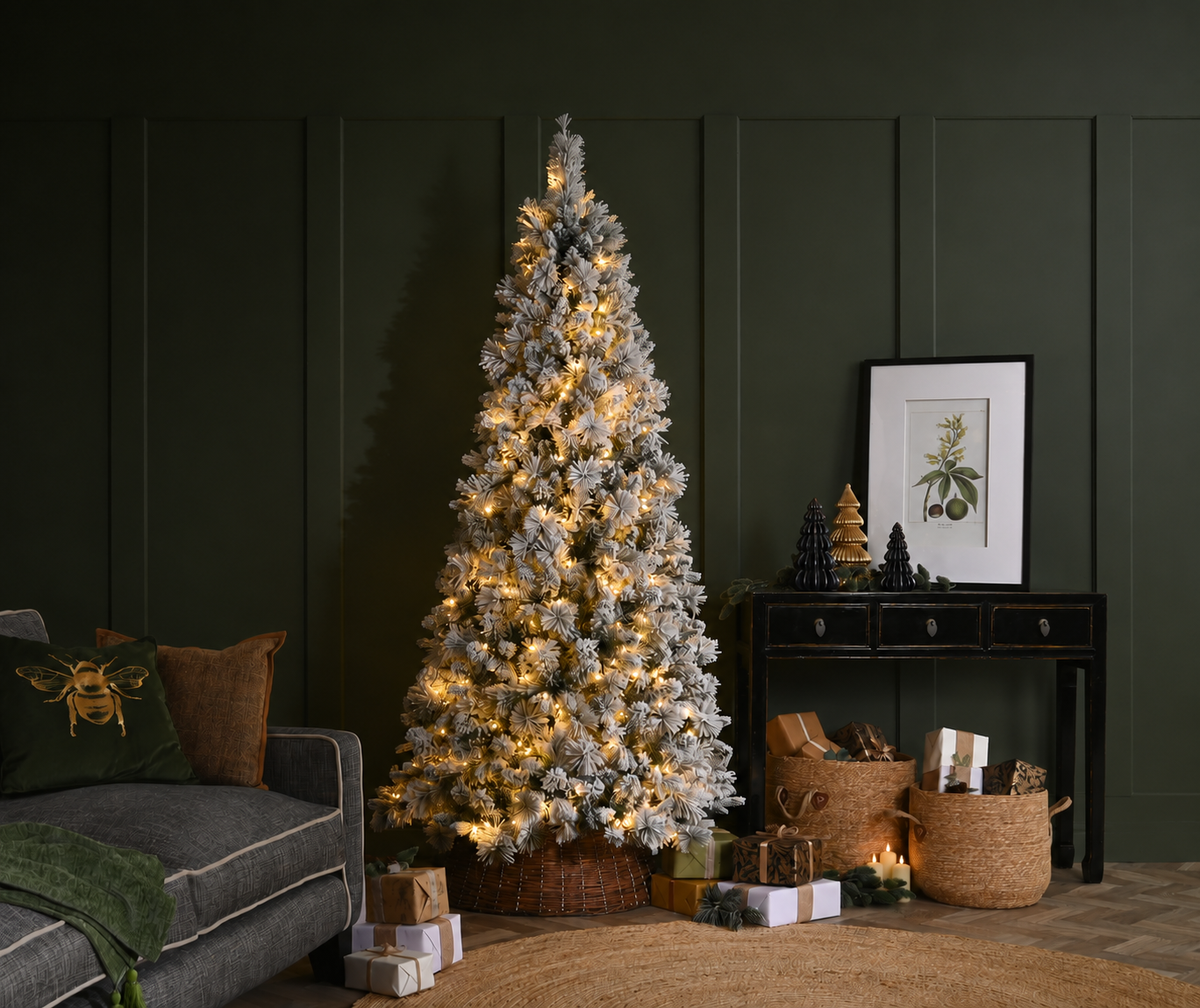 6ft Pre-Lit Memory Wire Fir Christmas Tree