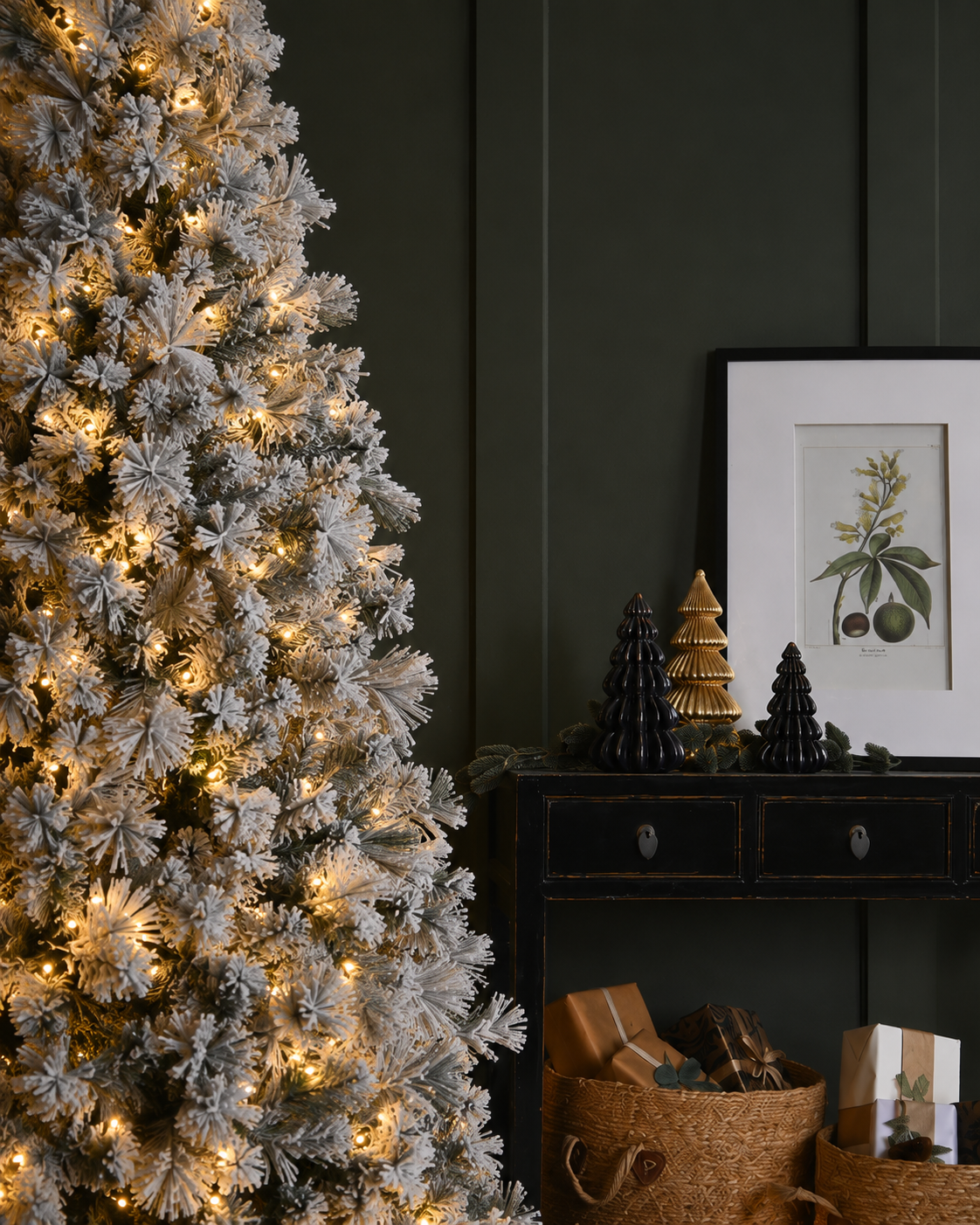 6ft Pre-Lit Memory Wire Fir Christmas Tree