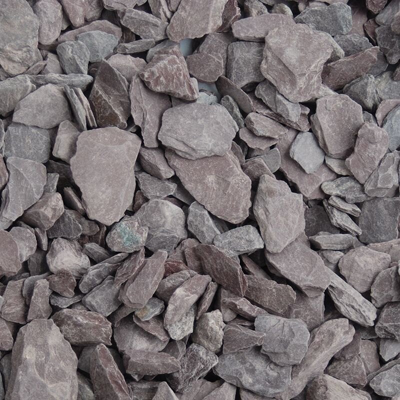 Plum Slate Chippings 20mm