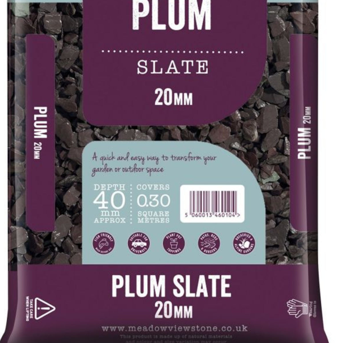 Plum Slate Chippings 20mm