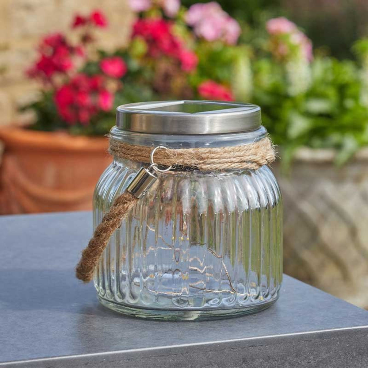 Firefly Glass Jar Solar Lantern – Decorative Solar Garden Lantern ...